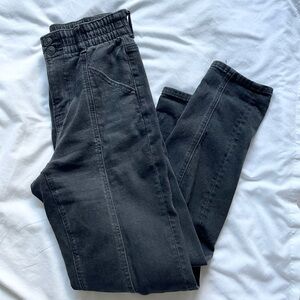 AE stretch mom jeans